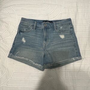 Hollister high rise midi shorts